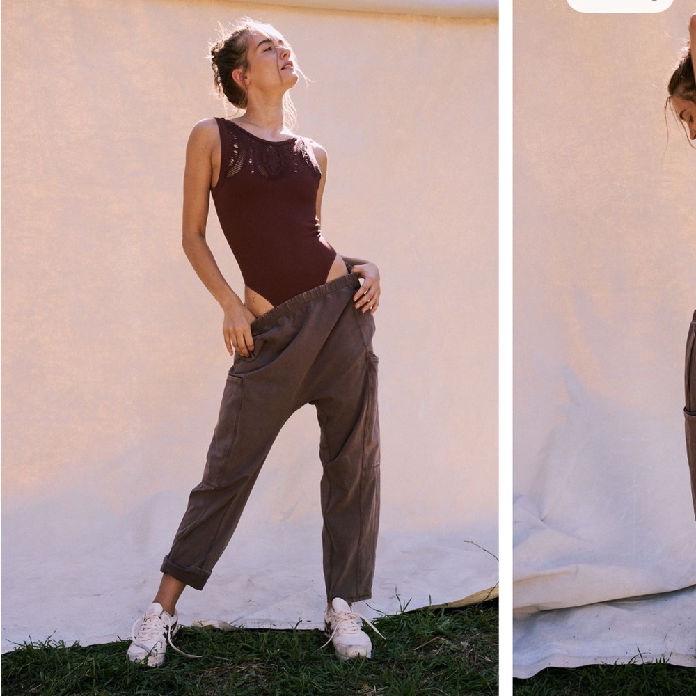 FP Movement by Free People Charcoal Joggers Hot Shot Pant